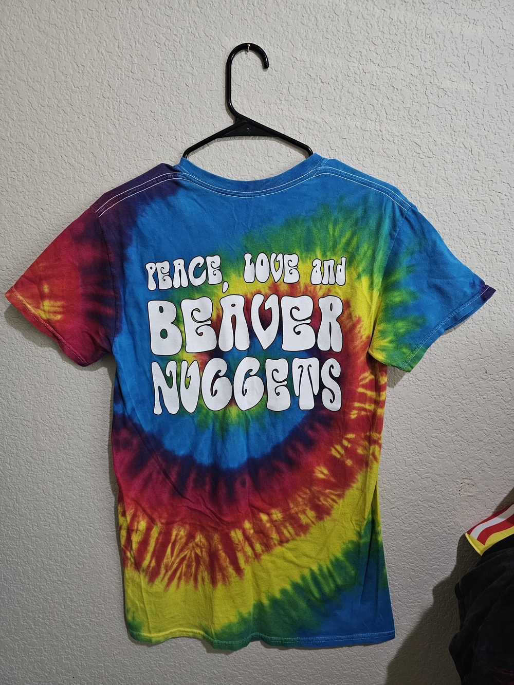 Buc-cee's Peace Love and Beaver Nuggets Tie-Dye Unisex T-Shirt